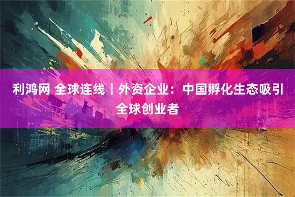 利鸿网 全球连线丨外资企业：中国孵化生态吸引全球创业者